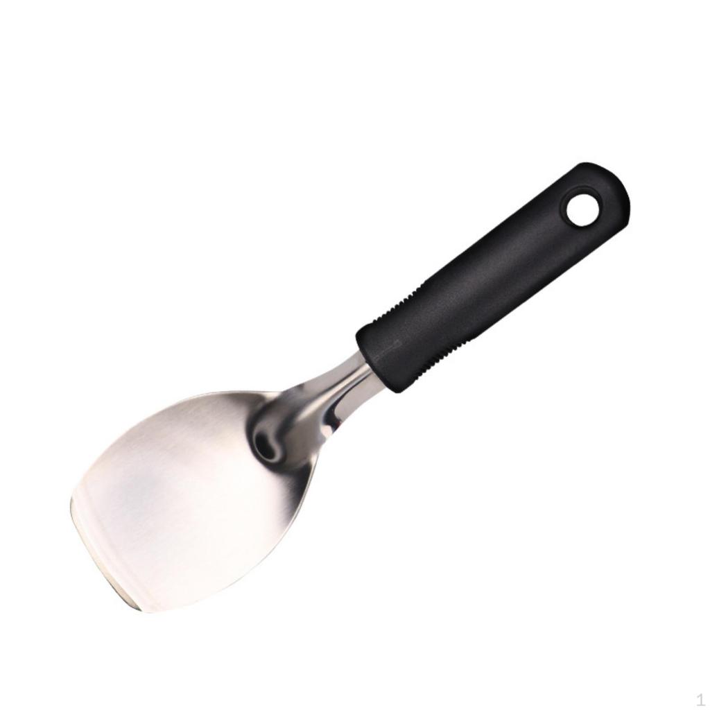 Ladle with Grip Handle Stainless Steel Ice Cream Handheld Scooper for Home Cooks,
