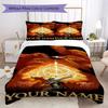 Custom Name Elden Ring Pattern Bedding Uilt Set Uilt Cover Pillowcase Home Decoration Birthday Gift (1*duvet Cover+2*pillowcase Without Core)