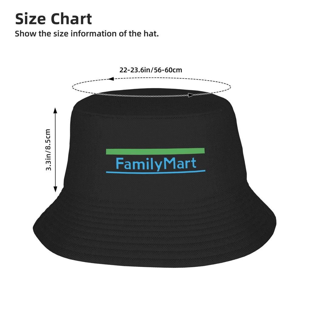 Family Mart Logo Japan Konbini Bucket Hat Panama Bob Hats Outdoor Cool Reversible Summer Beach Fishing Unisex Fisherman Caps