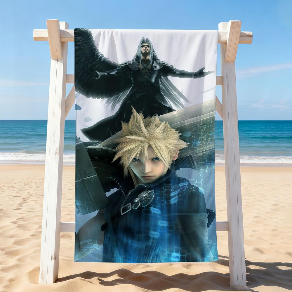 Adventure game F-Final F-Fantasy Towel Drying Bath Towel Applicable To Light Swimming Camping Yoga Beach Out