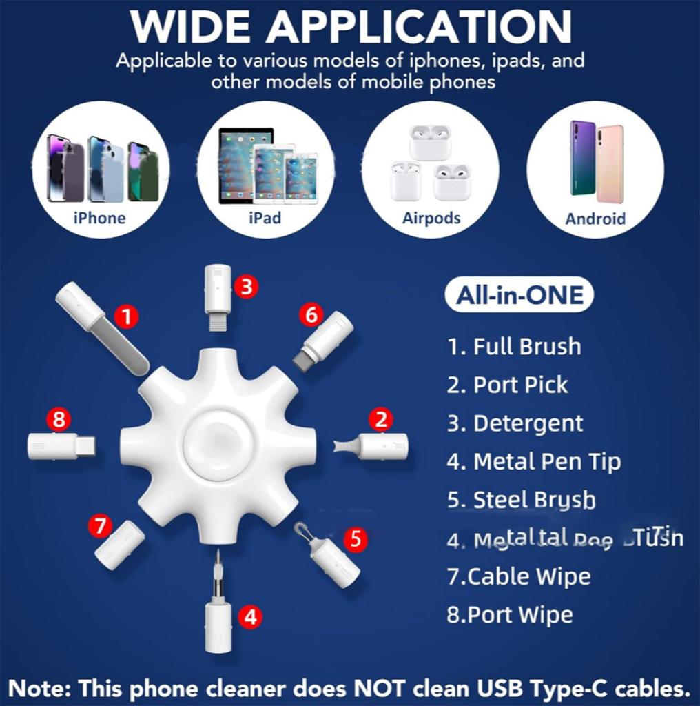 Mobile And Computer Charging Port Charging Cable Cleaning Kit