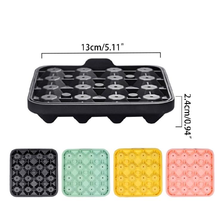 Silikon Eiswürfelbereiter Eiswürfelformen Diamantförmig Flexibel DIY Eiswürfelbehälter