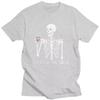Never Better Skeleton Coffee Graphic Tee for Unisex Pure Cotton Short Sleeve Casual T-Shirt