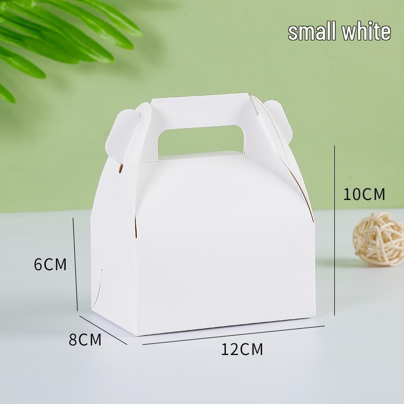 

Подарочная коробка для выпечки из крафт-бумаги: Ручной контейнер для выноса для печенья и десертов