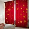 2Pcs Starry Curtains Yellow Curtains Circus Vintage Halloween Curtains Suitable For Bedroom Living Room College Dorm A