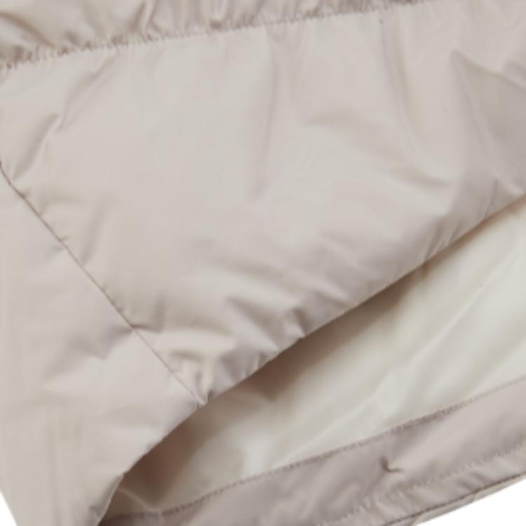 Nike Jachetă lungă cu glugă cu puf imprimată cu logo-ul mărcii de culoare contrastantă Îmbrăcăminte exterioară pentru femei, alb DV0775-008