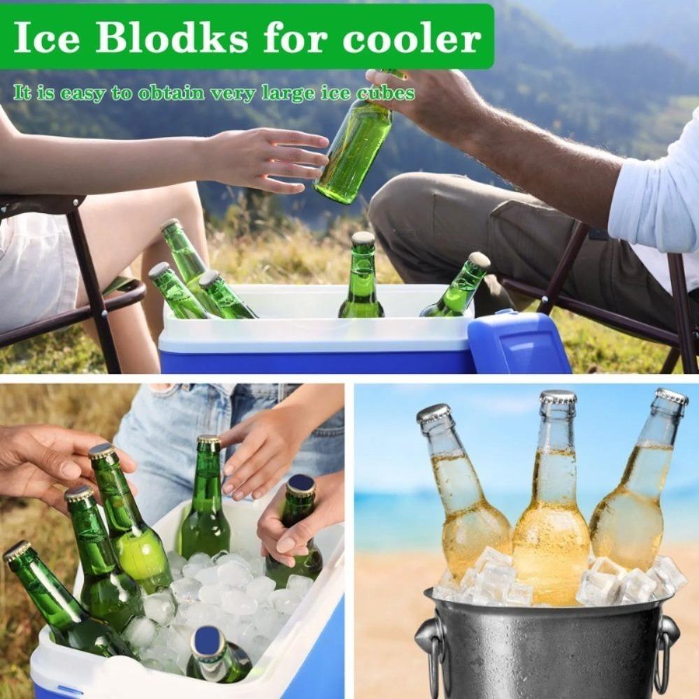 4/6/8 Grid Large Ice Cube Mold Silica Gel Ice Storage Box Fashion Ice Grid
