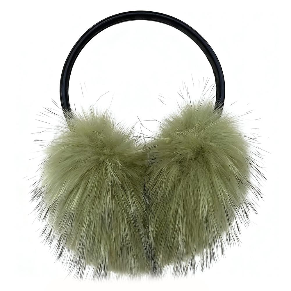 Vintage Faux Mink Fur Earmuffs Fuzzy Ear Warmers Covers For Womens Girls Winter Fashion Adjustable Soft Warm Faux Fur EarMuffs