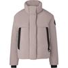 Logo Zip Lightweight Long Sleeve Short Down Jacket Women Jackets Rose 2620WB-856