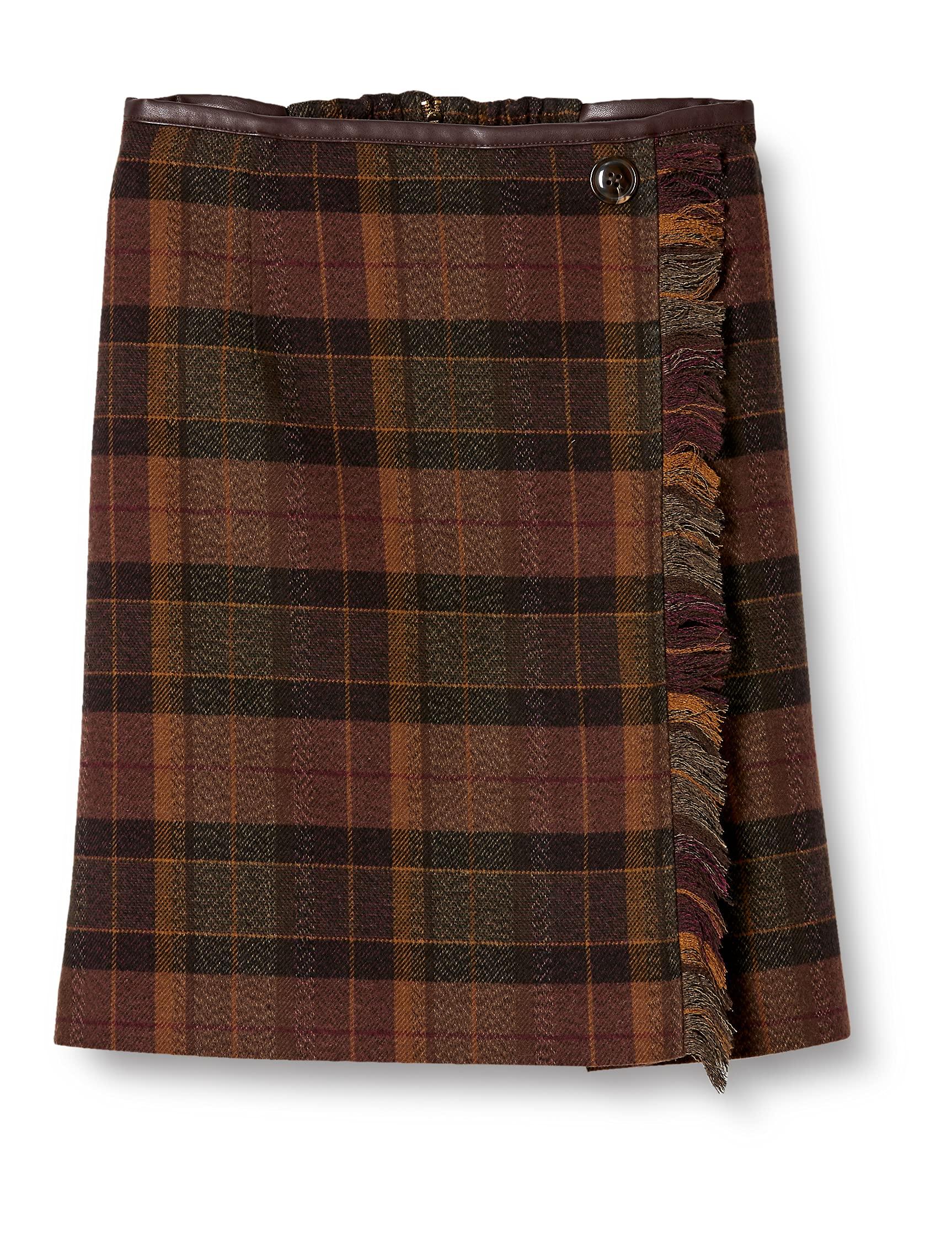 

JILL by JILL STUART Women s Yorimoku Check Mini Skirt, Brown, Size S (125-9220013), Size S (equivalent to Japanese size S)