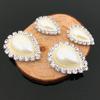 Engood 100Pcs Pearl Drops Rhinestone Buttons Buckle Sewing Trim & Embellishments Craft Button Wedding DIY Hair Accessories HZ85