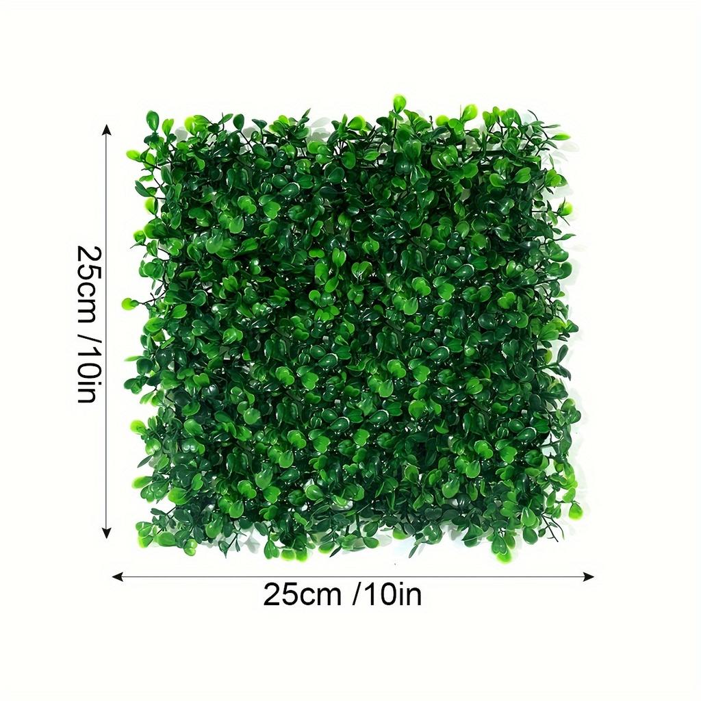 10/20pcs Plastic Artificial Boxwood Plant Wall Panels, Protection Privacy Screen