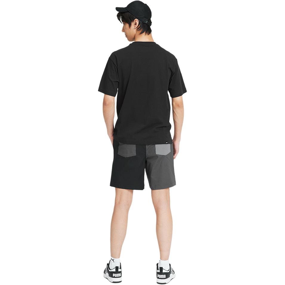 Puma Logo Casual Breathable Round Neck Short Sleeve T-Shirt Men T-Shirts Black 678357-01