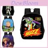 Mochila Buzz Lightyear 15 polegadas Grande Capacidade Leve Durável Oxford Bolsa Escolar