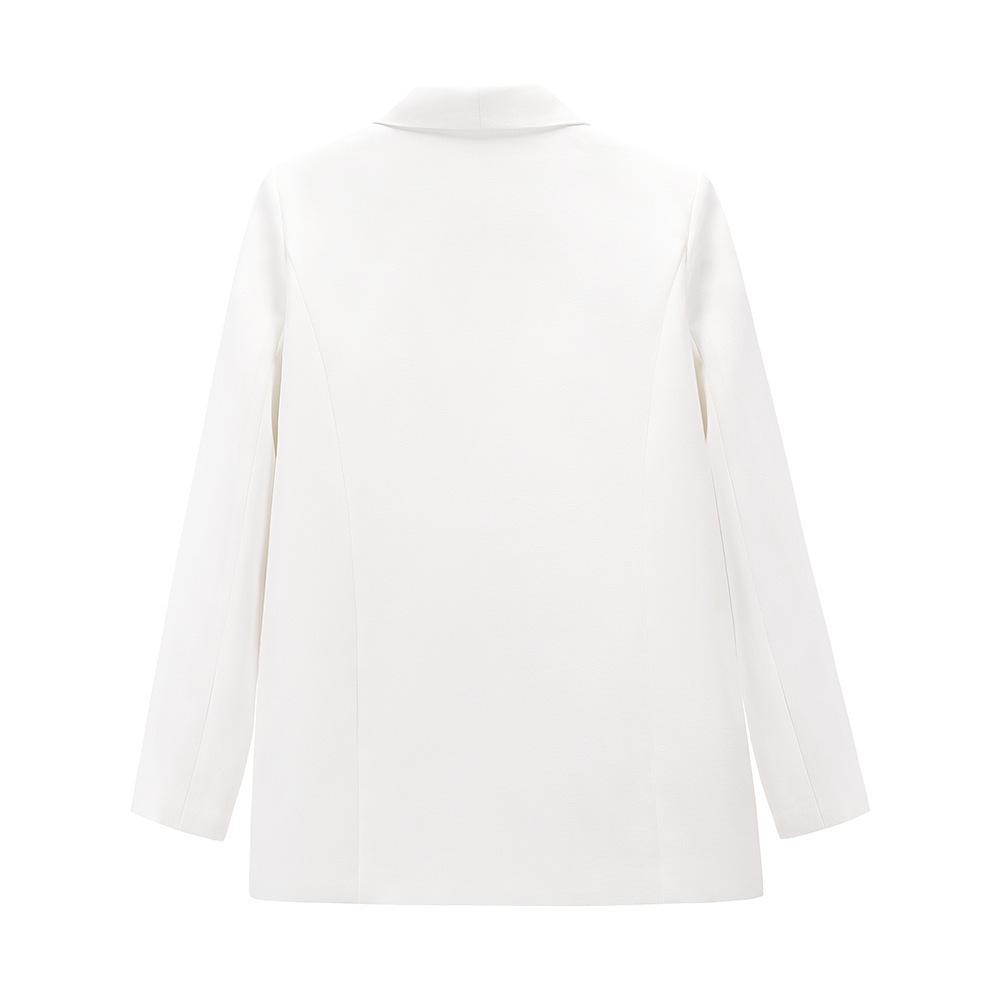 Women's Solid Color Long Sleeve Blazer - Slimming OL Professional Outerwear