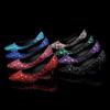 Moda 5cm Zapatos de Punta de Pedrería de Color Zapatos Individuales de Mujer Zapatos de Banquete de Boda Zapatos de Salón Calzado de Mujer Tacones Zapatos De Mujer