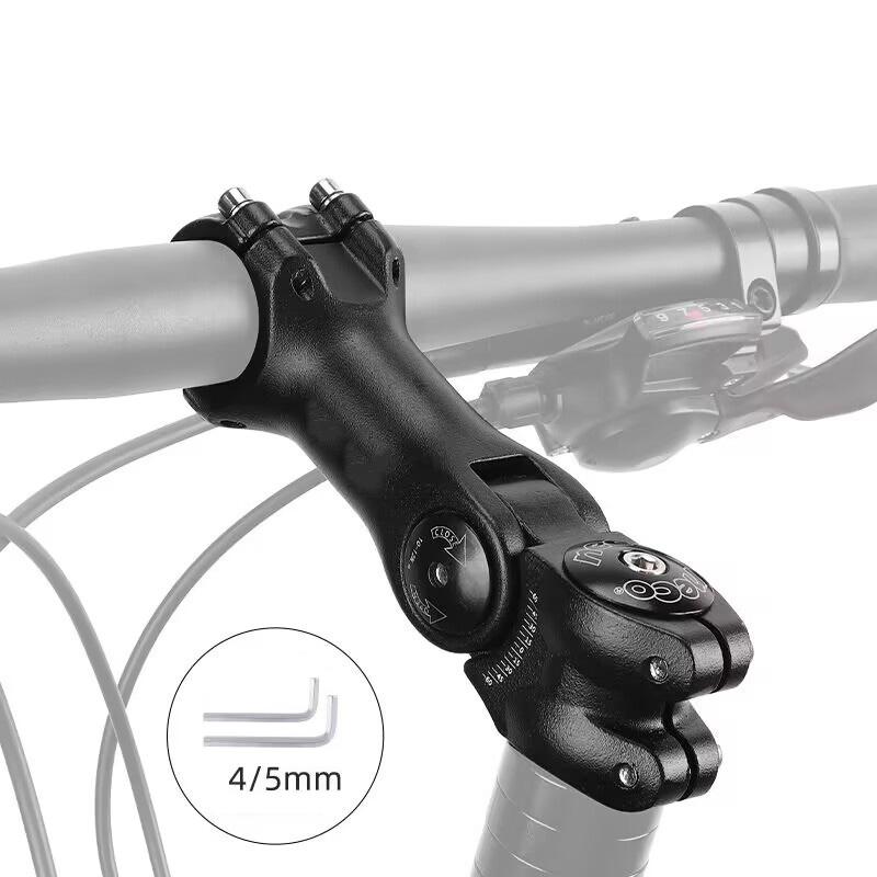 Mtb Road Bike Adjustable Stem Bicycle Handlebar Stem 31.8Mm /25.4Mm Ultralight Aluminum Alloy Bike Stem Riser Parts