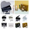 Playing House Dollhouse Musical Instruments 1/12 Doll Piano Craft Wood Multicolor Miniature Pianoforte Doll Accessories
