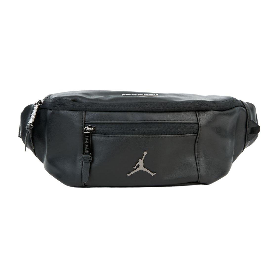 

Jordan Air Logo Leather Street Style Crossbody Bag Unisex bags Black 9A0138-KR5 Black