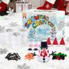 Handmade Christmas Snowman Building Kit DIY Build A Snowman Putty Clay Set Christmas Art Handicraft Activities Christmas Gifts
