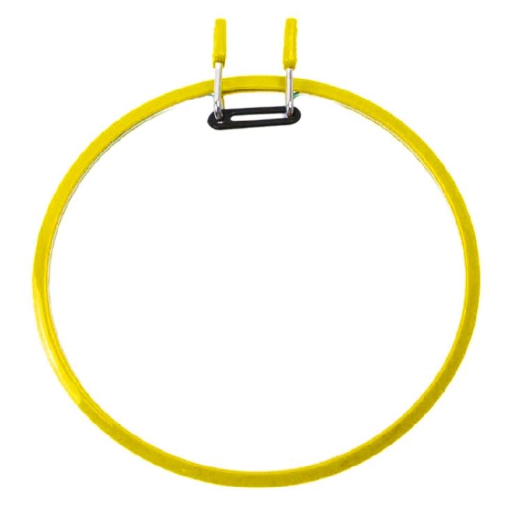 Регулируемые пяльцы для вышивания с пружинным зажимом, рамка для демонстрации вышивки, круглые пяльцы для вышивания, рамка для демонстрации вышивки жёлтый
