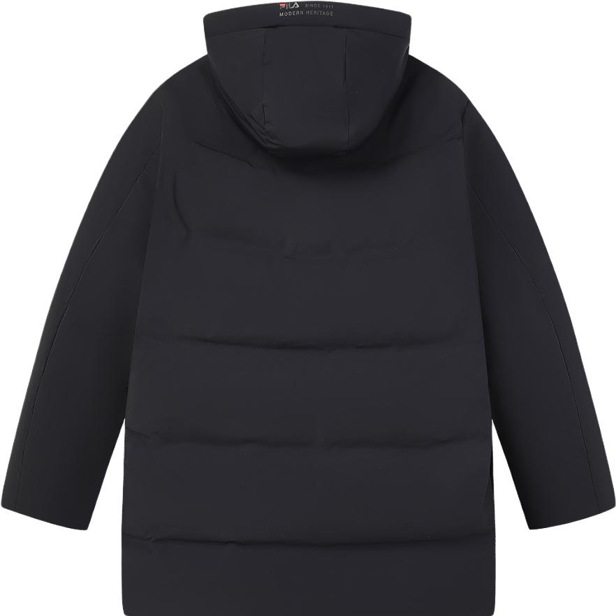 Fila 2023 Winter New Mid-Length Down Jacket With Removable Hood Men Outerwear Legendary-Blue F11M341907F-NV