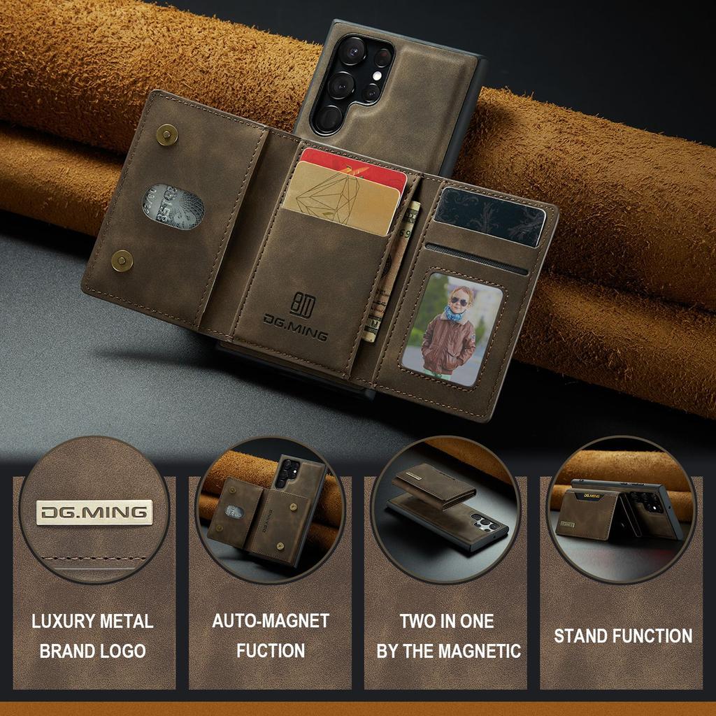Hot Selling Business Magnetic PU Leather Phone Case Wallet for iPhone 11 12 13 14 15 16 Pro Max Card Holder for Men Business