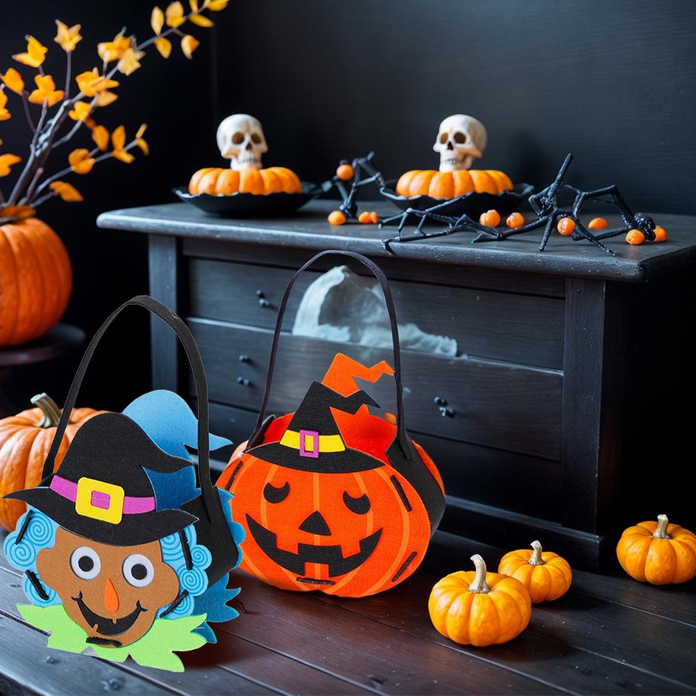 Halloween Owl Pumpkin Bucket Portable Candy Bags Trick Or Treat Kids Gift Packaging Halloween Party Decoration Supplies