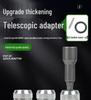 Telescopic Electric Wrench Adapter with Magnetic Hex and Double Phillips/Slotted Bits