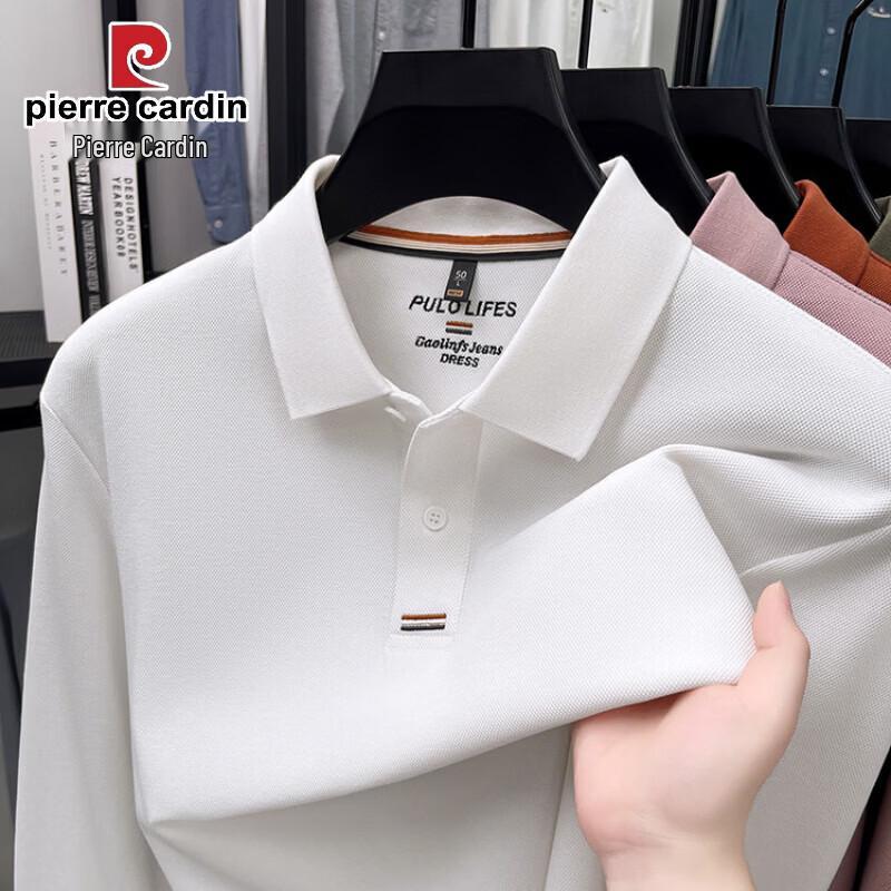 Pierre Cardin Men's Mercerized Cotton Long Sleeve Polo Shirt