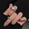 Striking Moonstone Copper Ring For Women In Trendy Geometric Shape Ideal For Occasions Fashionable