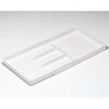 Belca CT-LW Expandable Cutlery Tray, Large, 21cm Wide x 32-50cm Deep x 3cm High, White, Sliding Type