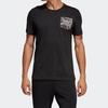 Adidas T Shirts Men's Black Crew Neck Moderate Straight Fit DV3097