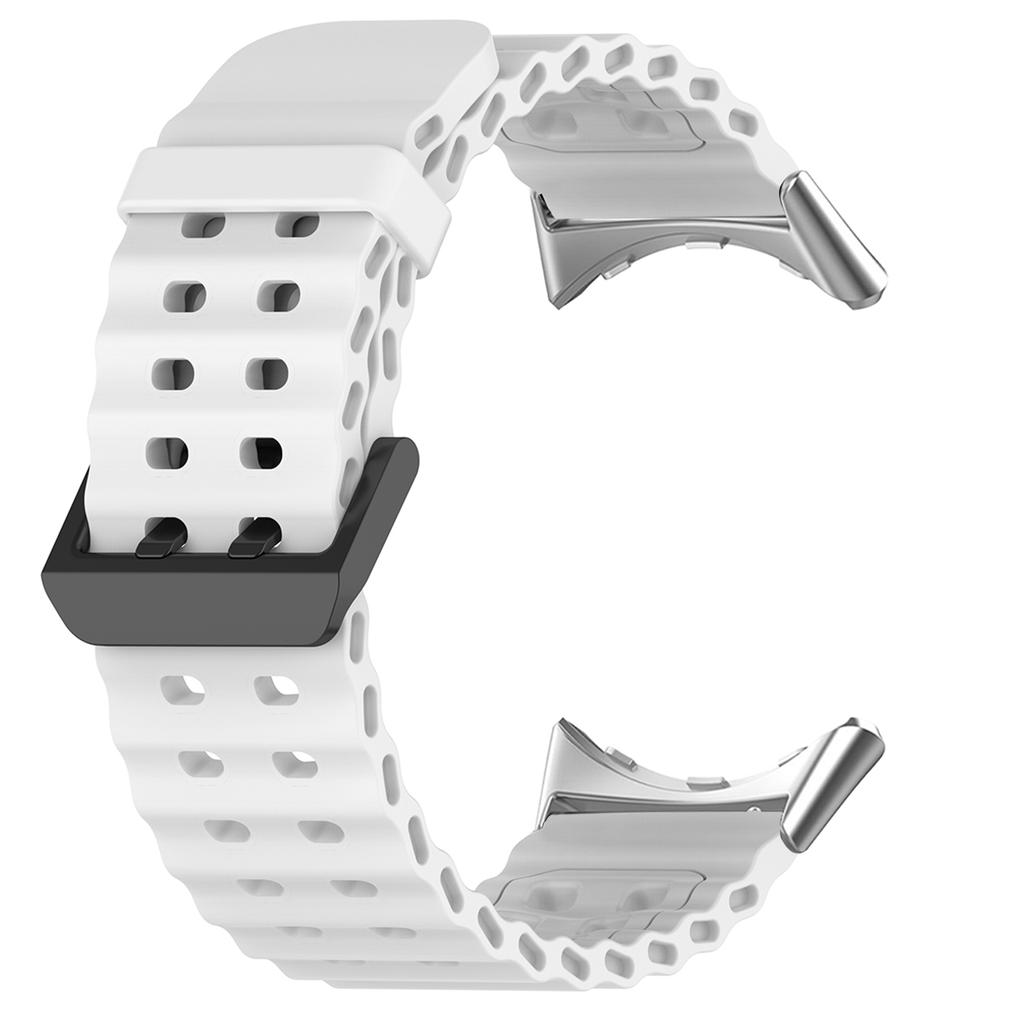 Banda Océano Marino Para Google Pixel Watch 4/3 45mm Correa de Silicona Bicolor para Pixel Watch 3/4 45mm Pulsera Deportiva Transpirable