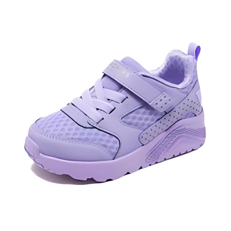 Skechers Street Girls Soft Comfortable Low Top Casual Shoes Kids Sneaker Purple 310493N-PUR