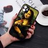 Mona Lisa Phone Case For IPhone 14 11 12 13 Mini Pro Max 8 7 Plus X XR XS MAX Translucent Matte Cover