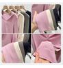 Damen Koreanischer Rosa Kapuzen-Strick-Cardigan-T-Shirt - Herbst/Winter 2025 Kollektion, Vielseitig als Innenlage oder Oberbekleidung