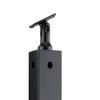 Cable Railing Post 42x1x2in L-Shaped Hole Corner Railing Post Black 1Pc