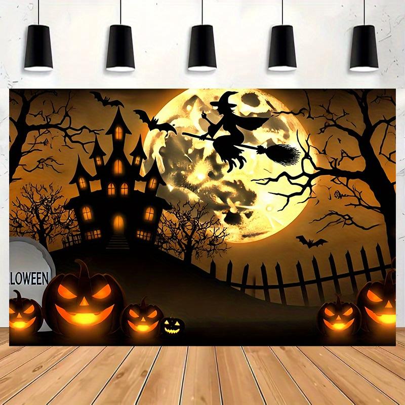 1 Piece Halloween-themed Background Fabric Polyester Fiber Wall Hanging Material Multi-functional Background Wall Decoration
