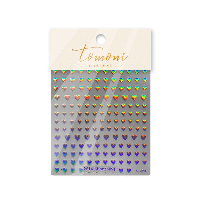 

Бронзовый Маленькое Сердце Наклейка для Ногтей Tomoni Лазер New Laser Small Heart 2814