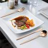 Mirror Finish Rose Gold Plated Stainless Steel Flatware Set Copper Silverware Set Rose Gold Spoon Color Cutlery Set