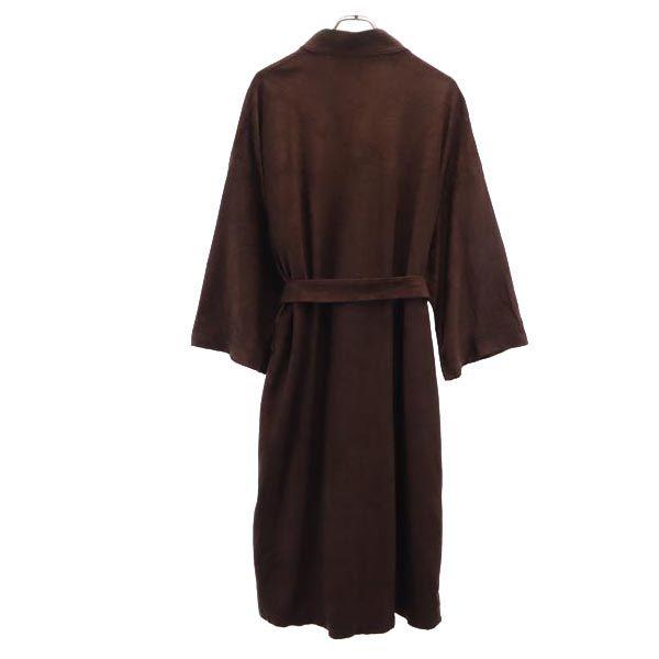 One Size Robe 70s Vintage Velvet Robe Coat F Brown Men's Used