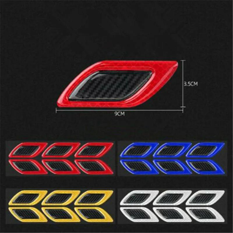 S Car 3D Reflective Carbon Fiber Sticker Fashion Car Styling Reflective Strips Night Safety Warning Auto Exterior