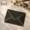 Professional Correspondence Supplies 5Pcs Western Style Envelopes with Gold Foil Trim, Offset Paper Invitation Decorative Gift Card for Wedding,