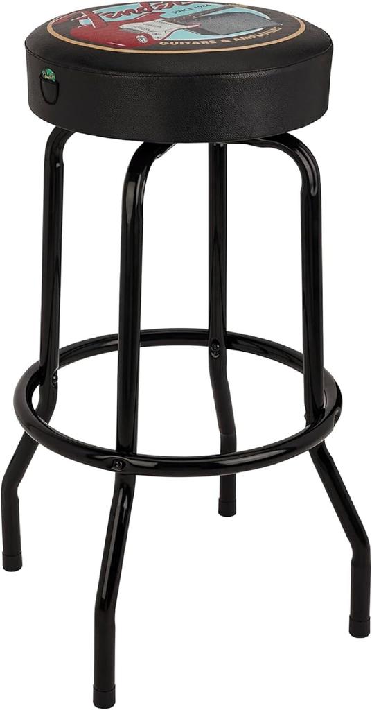 Θήκη για Πένες Ενισχυτών Σκαμπό Μπαρ Fender Fender/Κιθάρες & Μαύρο/Μαύρο 30"