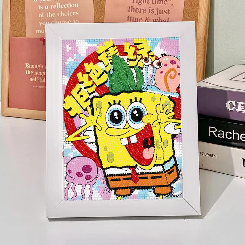 Kit de Peinture Diamant 5D Sanrio Encadré – Jouet Éducatif pour Enfants