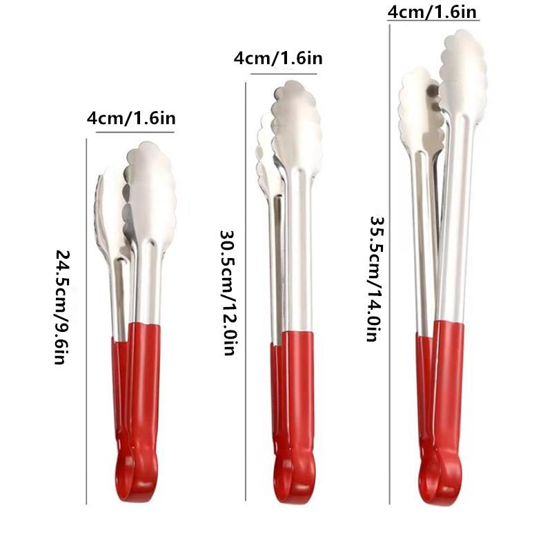 9/12/14Inch Stainless Steel Food Clip Kitchen Restaurant Baking Bread Clip Multifunctional Barbecue Clip Steak Clip