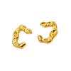 High-end C-shaped Stainless Steel 18k Titanium Earrings - European & American Fashion Ear Studs.