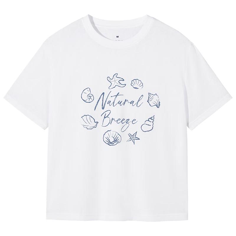 Hotwind Women s Ocean Print Short Sleeve T-Shirt XL