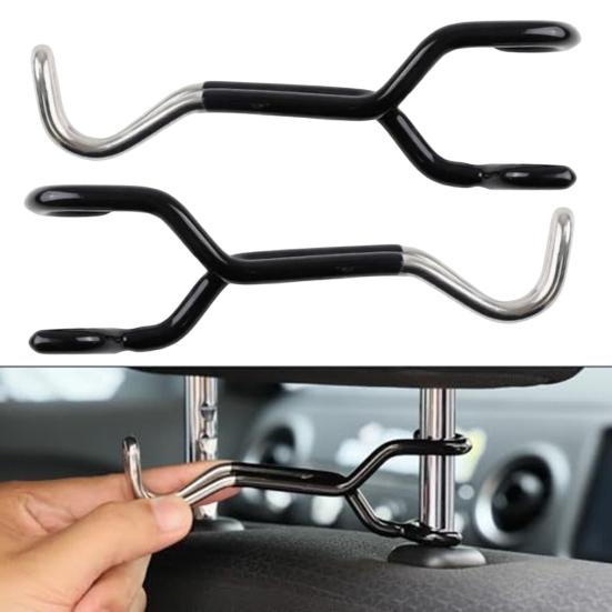 Suporte de Veículo Bow Buddy Suporte Ajustável para Arco Composto para Encosto de Cabeça de Carro Cabide Universal para Haste de Encosto de Cabeça para Caça e Viagens ao Ar Livre